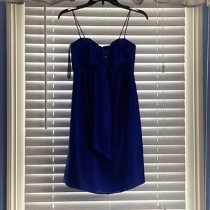 Royal blue cocktail dress